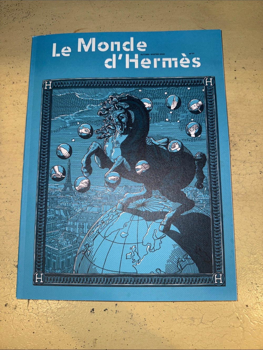 Hermes Blue Illustrated Le Monde d'Hermès Magazine